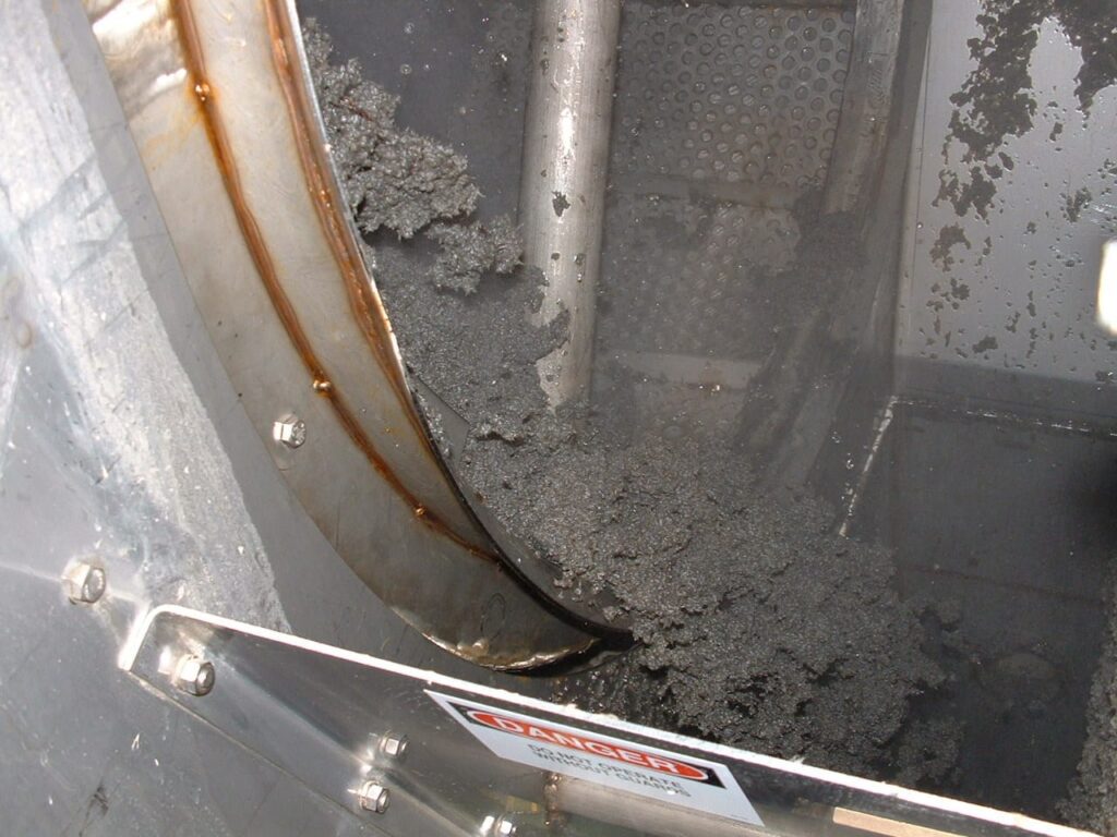 Industrial Thickener view of solids